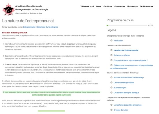 Cours Gratuit En Demarrage D Une Entreprise Entreprenariat En Ligne Et Avec Certificat 2020